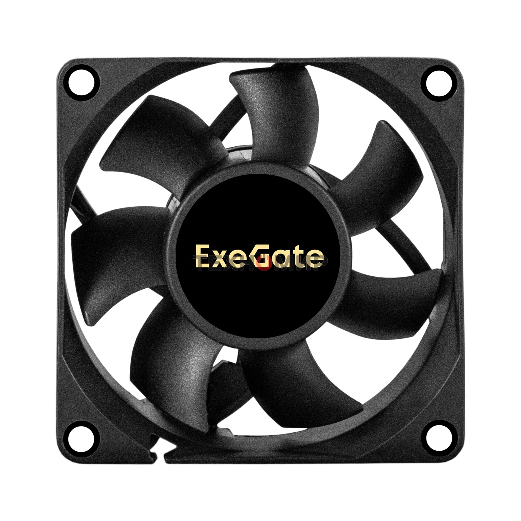 Вентилятор для корпуса ExeGate ExtraPower EP07025S3P черный, 70 мм, 4800 об/мин, 46.2 дБ, 3 pin