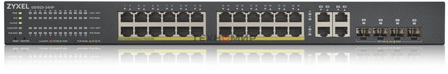 Коммутатор Zyxel NebulaFlex GS192024HPV2-EU0101F 24G 24PoE+ 375W управляемый