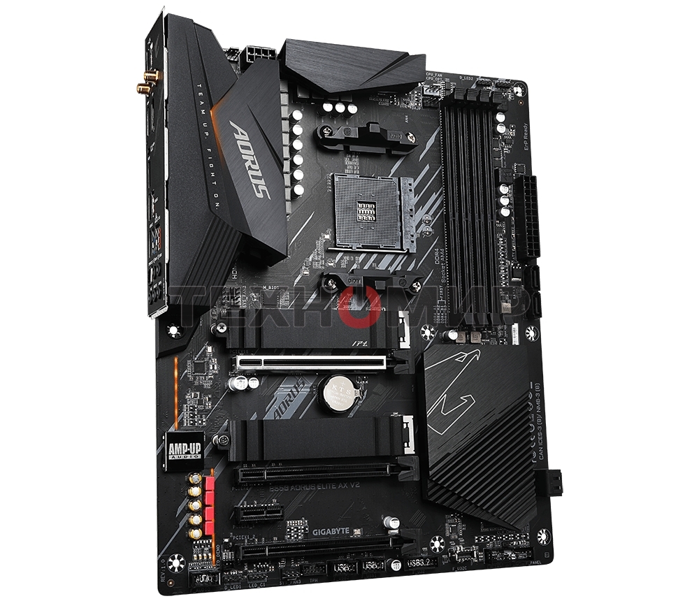 Материнская плата Gigabyte B650M AORUS ELITE AX, AM5, AMD B650, 4xDDR5, 4xSATA, 2xM.2, 1xPCI-E 5.0 x4, 1xPCI-E 4.0 x16, 1xHDMI, 1xDP, 1x 2.5Gb LAN, 4xUSB-A 2.0, 5xUSB-A 3.2 Gen 1, 2xUSB-A 3.2 Gen 2, 1xUSB-C 3.2 Gen 2, 2x3.5 мм, 7.1, Micro-ATX