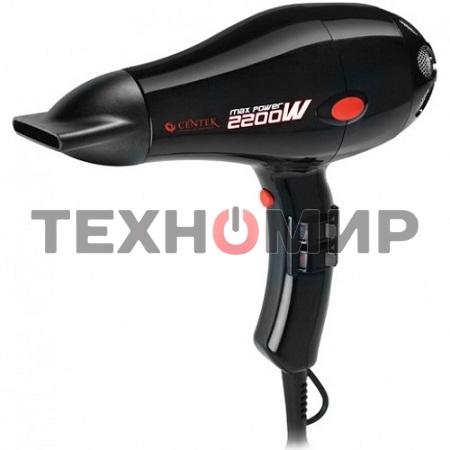 Фен Centek CT-2221 Professional черный, 2200 Вт