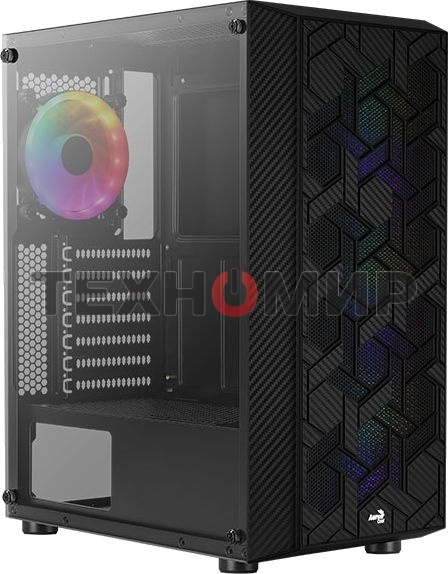 Компьютерный корпус Aerocool/Formula Hive-G-BK-v2 черный без БП ATX 4x120mm 1xUSB2.0 2xUSB3.0 audio bott PSU