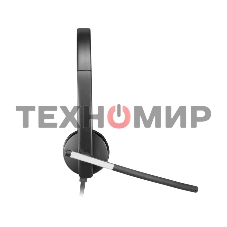 Гарнитура проводная с микрофоном Logitech H650E черный 1.1м 981-000519