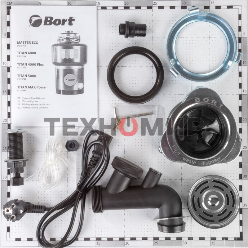 Измельчитель пищевых отходов Bort TITAN 4000 Plus (91275776)