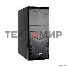 Компьютерный корпус Miditower ExeGate CP-601 Black, ATX, (без БП), 2хUSB, Audio