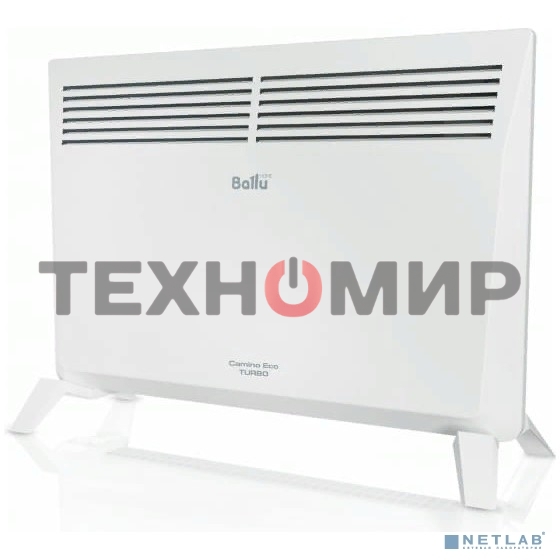 Конвектор электрический Ballu Camino Eco Turbo BEC/EMT-1500 белый, 1500 Вт, 20 м2, термостат