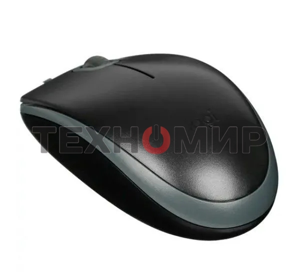Мышь проводная Logitech M110 Silent черный, 1000 dpi, USB, кнопки - 3