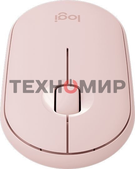 Мышь беспроводная Logitech Pebble M350 розовый, 1000 dpi, радиоканал, Bluetooth, USB, кнопки - 3