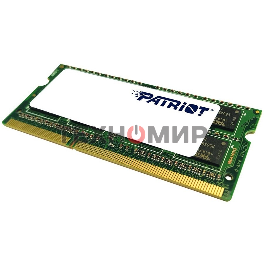 Оперативная память Patriot, DDR3L, 4GB (1x4 GB), 1600 MHz, CL11, SO-DIMM