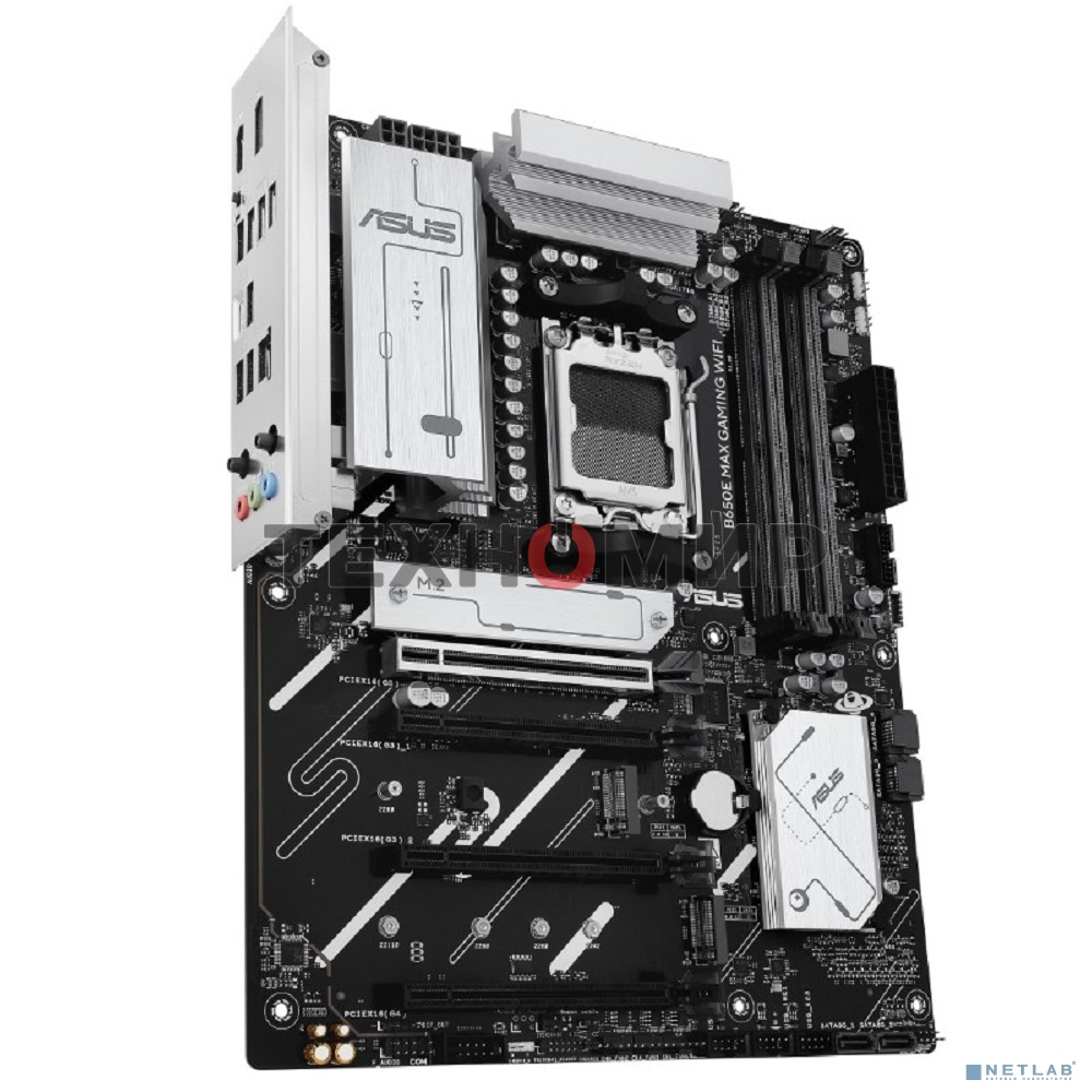 Материнская плата ASUS B650E MAX GAMING WIFI, AM5, AMD B650, 4xDDR5, 4xSATA, 3xM.2, 1xPCIe 5.0 x16, 1xPCIe 4.0 x16, 2xPCIe 3.0 x1, 1xDP, 1xHDMI, 1x2.5Gb LAN, Wi-Fi 6E, Bluetooth 5.3, 4xUSB-A 10Gbps, 1xUSB-C 10Gbps, 2xUSB-A 5Gbps, 2xUSB-A 2.0, 3x3.5 мм, 7.