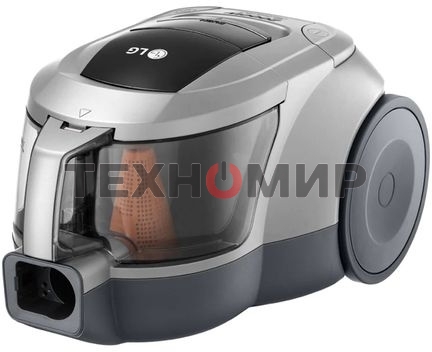 Пылесос LG VC5420NNTS серебристый/черный, 380/2000 Вт, уборка сухая, пылесборник контейнер 1.3 л