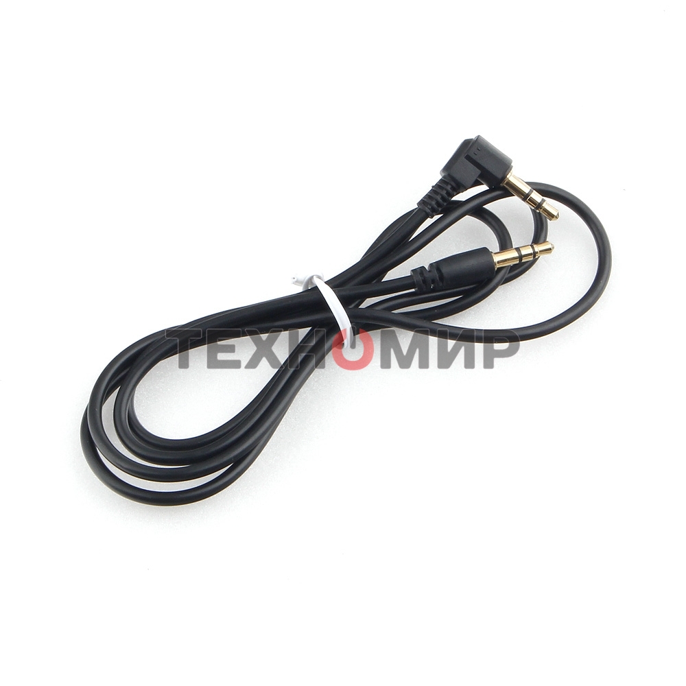 Кабель Cablexpert аудио 90˚ CCAB-01-35MML-1MB, 3.5 Jack (M)/3.5 Jack (M), черный, 1м, блистер