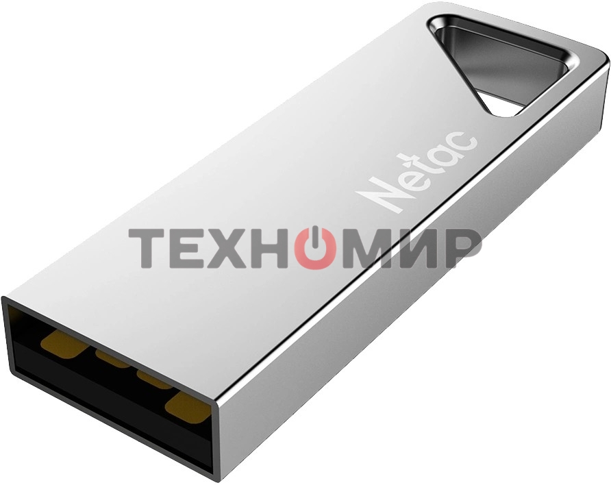 Флешка USB Netac U326 (NT03U326N-016G-20PN), 16Gb, USB 2.0, R/W 50/15, серебристый
