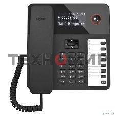 Телефон проводной Gigaset DESK600 черный