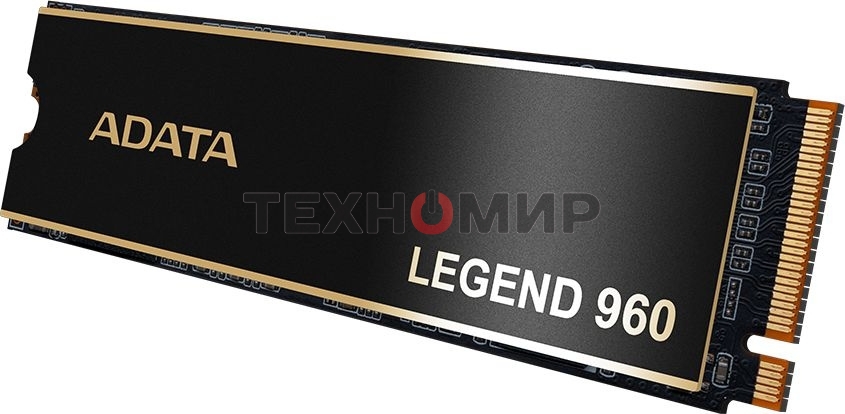 Накопитель SSD ADATA LEGEND 960, 1Tb, PCIe 4.0 x4, M.2 2280, NVMe, R/W 7400/6000, с радиатором
