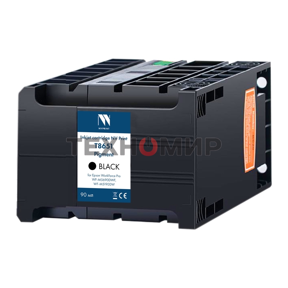 Картридж струйный NVPrint T8651 (NV-C13T865140) Black для Epson WorkForce Pro WF-M5690DWF, WF-M5190DW (10 000 стр)