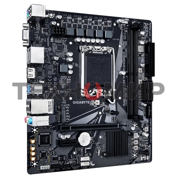 Материнская плата Gigabyte H610M S2H V2, LGA 1700, Intel H610, 2xDDR5, 4xSATA, 1xM.2, 1xPCIe 4.0 x16, 1xPCIe x1, 1xHDMI, 2xDP, 1xD-Sub, 1x 1Gb LAN, 2xUSB-A 3.2 Gen 1, 4xUSB-A 2.0, 3x 3.5 мм, 7.1, mATX