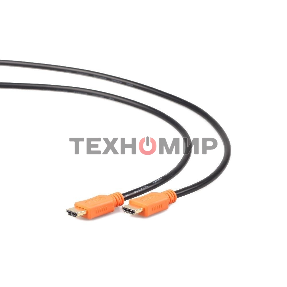 Кабель Cablexpert HDMI CC-HDMI4L-15, 19M/19M, v2.0, серия Light, позол.разъемы, экран, 4.5м, черный, пакет