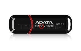 Флешка USB ADATA UV150 (AUV150-32G-RBK), 32Gb, USB 3.0, R/W 100/30, черный