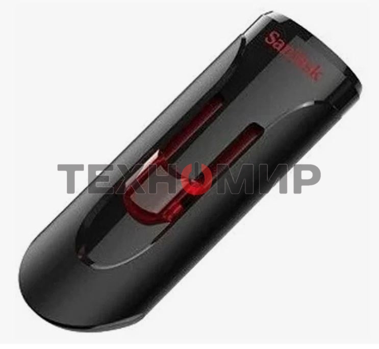 Флешка USB Sandisk CZ600 Cruzer Glide (SDCZ600-064G-G35), 64Gb, USB 3.0, R/W 10/20, черный