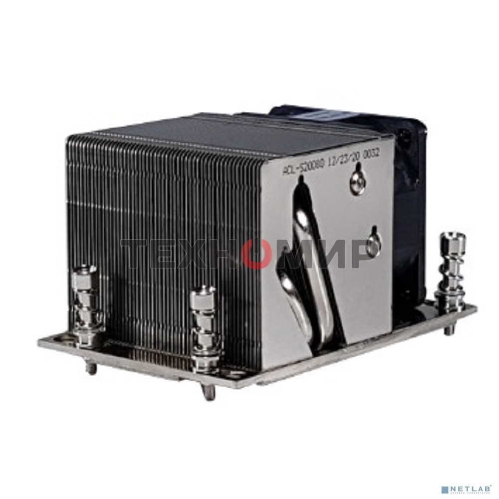 Кулер для сервера Ablecom ACL-S20080 серебристый, 60 мм, алюминий/медь, 8400 об/мин, 52 дБ, 4 pin, 290 Вт, 64 мм