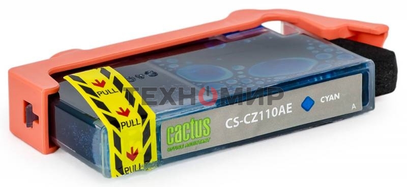 Картридж струйный Cactus CS-CZ110AE №655 голубой (14,6 мл) для HP DJ IA 3525/5525/4515/4525