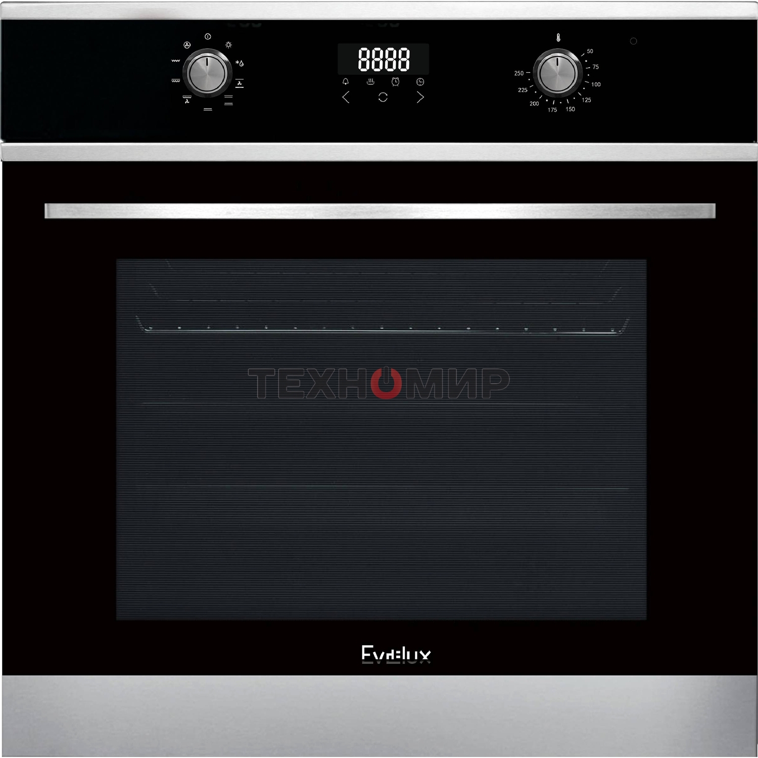 Встраиваемый электрический духовой шкаф Evelux EO 635 PX, нержавеющая сталь