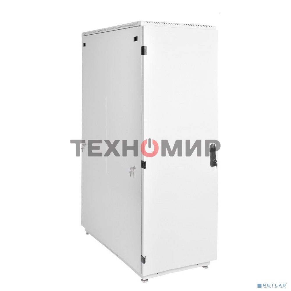 Шкаф телеком. напольный 42U (600x800) дверь металл (ШТК-М-42.6.8-3ААА) (3 коробки)