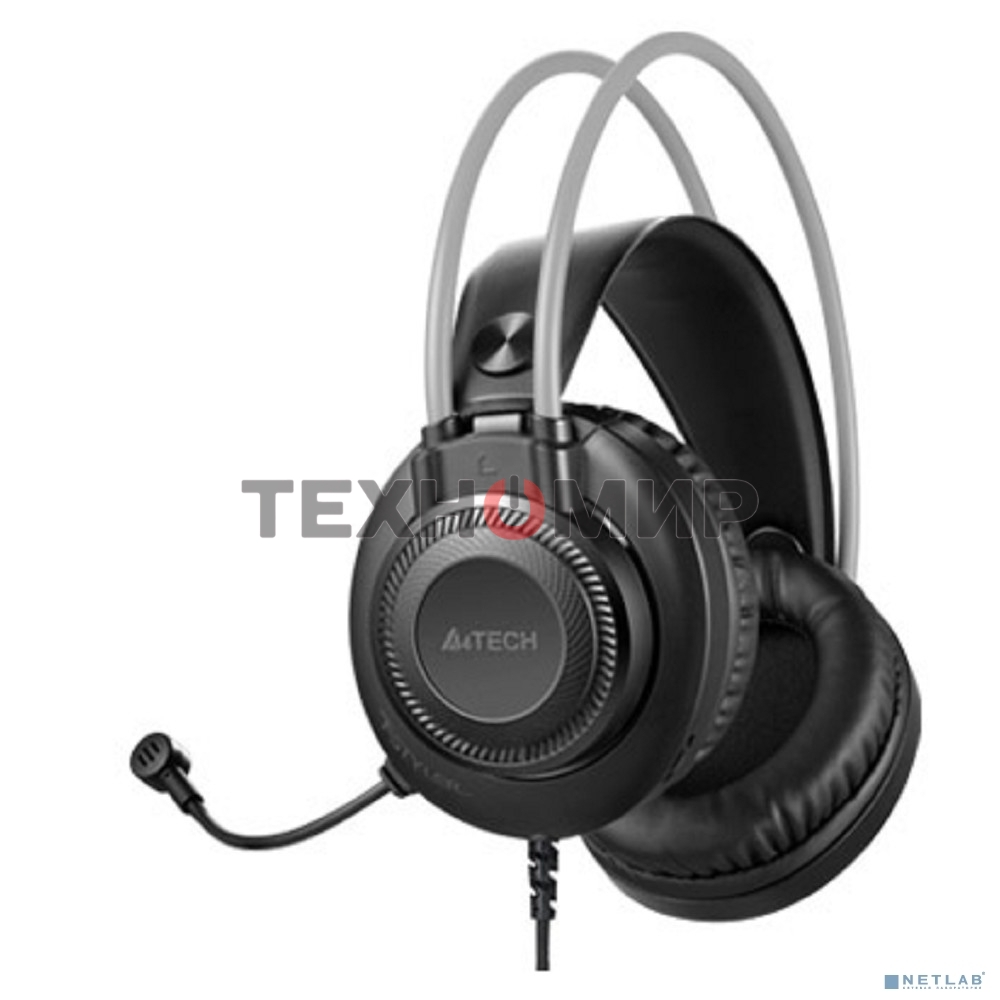 Гарнитура проводная с микрофоном A4Tech Fstyler FH200i серый 1.8м накладные оголовье (FH200I GREY)