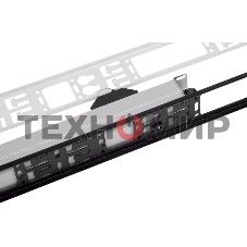 Блок силовых розеток Rem, IEC 60320 С13 х 12, IEC 60320 С19 х 8, вход колодка, 1863х45х60 мм (ВхШхГ), 32А, автомат, алюминий, с мониторингом