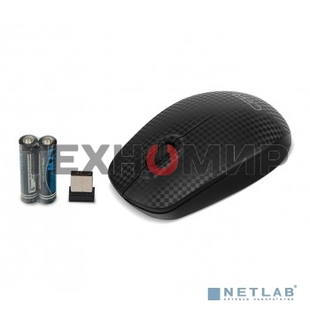Мышь беспроводная CBR CM 499 Carbon черный, 1200 dpi, радиоканал, USB, кнопки - 3