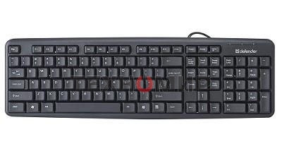 Клавиатура проводная Defender Element HB-520, USB, черный