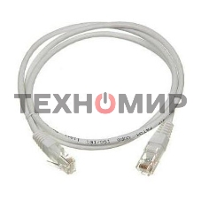 Патч-корд LANMASTER UTP TWT-45-45-1.0-WH вилка RJ-45-вилка RJ-45 cat.5е 1м белый ПВХ