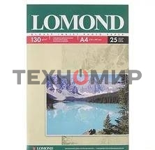 Фотобумага Lomond односторонная Глянцнвая, 130г/м2, A4(21x29)/25л.