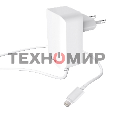 Сетевое зар./устр. Hama H-178342 2.4A для Apple белый (00178342)