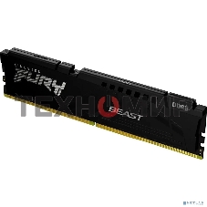 Оперативная память Kingston Fury Beast Black, DDR5, 32GB (1x32GB), 5600 MHz, CL36, с радиатором, чёрный