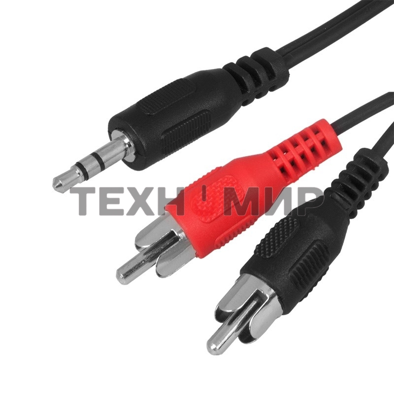 Шнур Rexant Стерео 3,5 мм - 2 RCA, 1.5 м (10 шт./уп.)