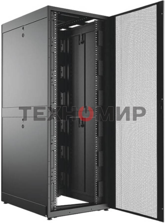 Шкаф телекоммуникационный C3 Solutions 42U 800x1200, черный, дверь перф.
