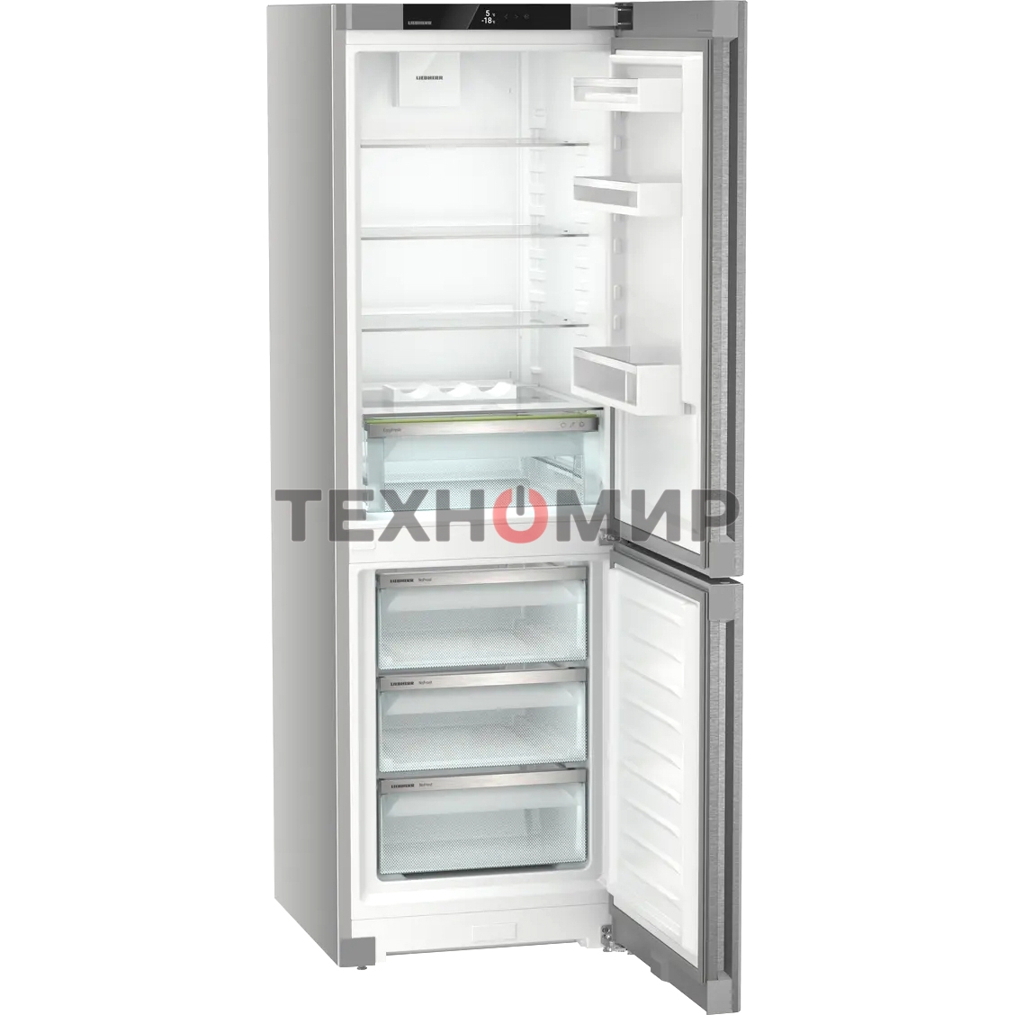 Холодильник Liebherr CNsdc 5203-22 001 серебристый двухкамерный 225/94 л морозилка снизу, No Frost