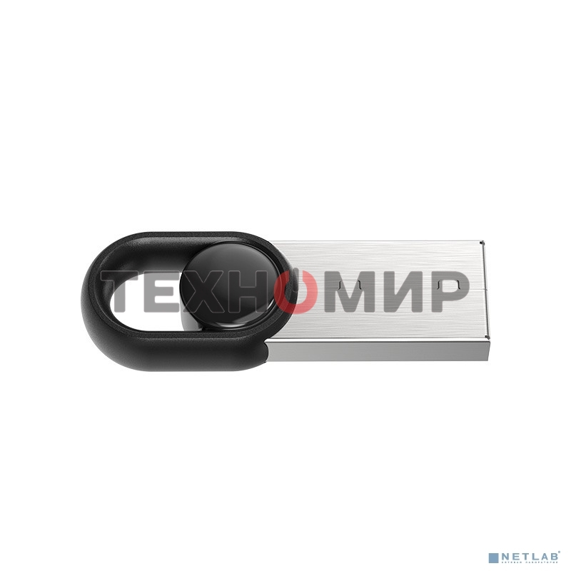 Флешка USB Netac UM2 (NT03UM2N-064G-20BK), 64Gb, USB 2.0, R/W 100/40, серебристый/черный