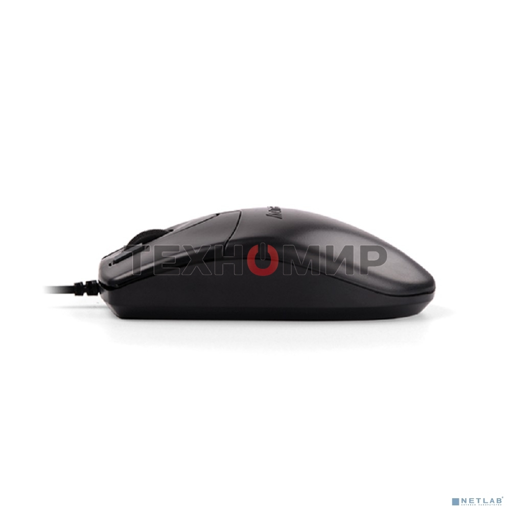 Мышь проводная A4Tech OP-620DS черный, 1000 dpi, USB, кнопки - 4