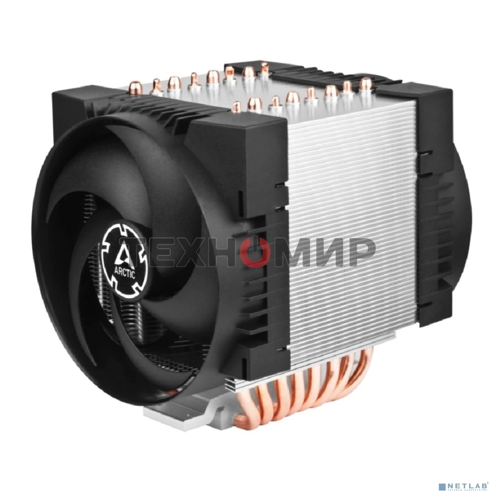 Вентилятор для процессора Arctic Freezer 4U-M Rev. 2 серебристый/черный, 120 мм, алюминий/медь, 2300 об/мин, 40 дБ, 4 pin, 350 Вт, 145 мм