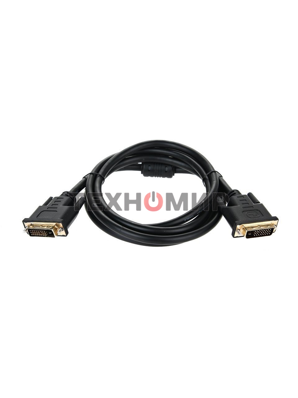Кабель DVI-D--DVI-D Dual link 25M/25M, экран, феррит.кольца, 1.8м Telecom TCG441D-1.8M