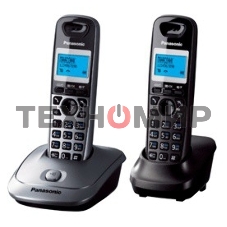 Телефон беспроводной (DECT) Panasonic KX-TG2512RU1 Доп трубка в комплекте, АОН, Caller ID, спикерфон, полифония