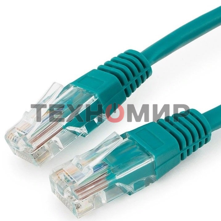 Патч-корд UTP Cablexpert cat.5e 0.25м, литой, многожильный, зеленый