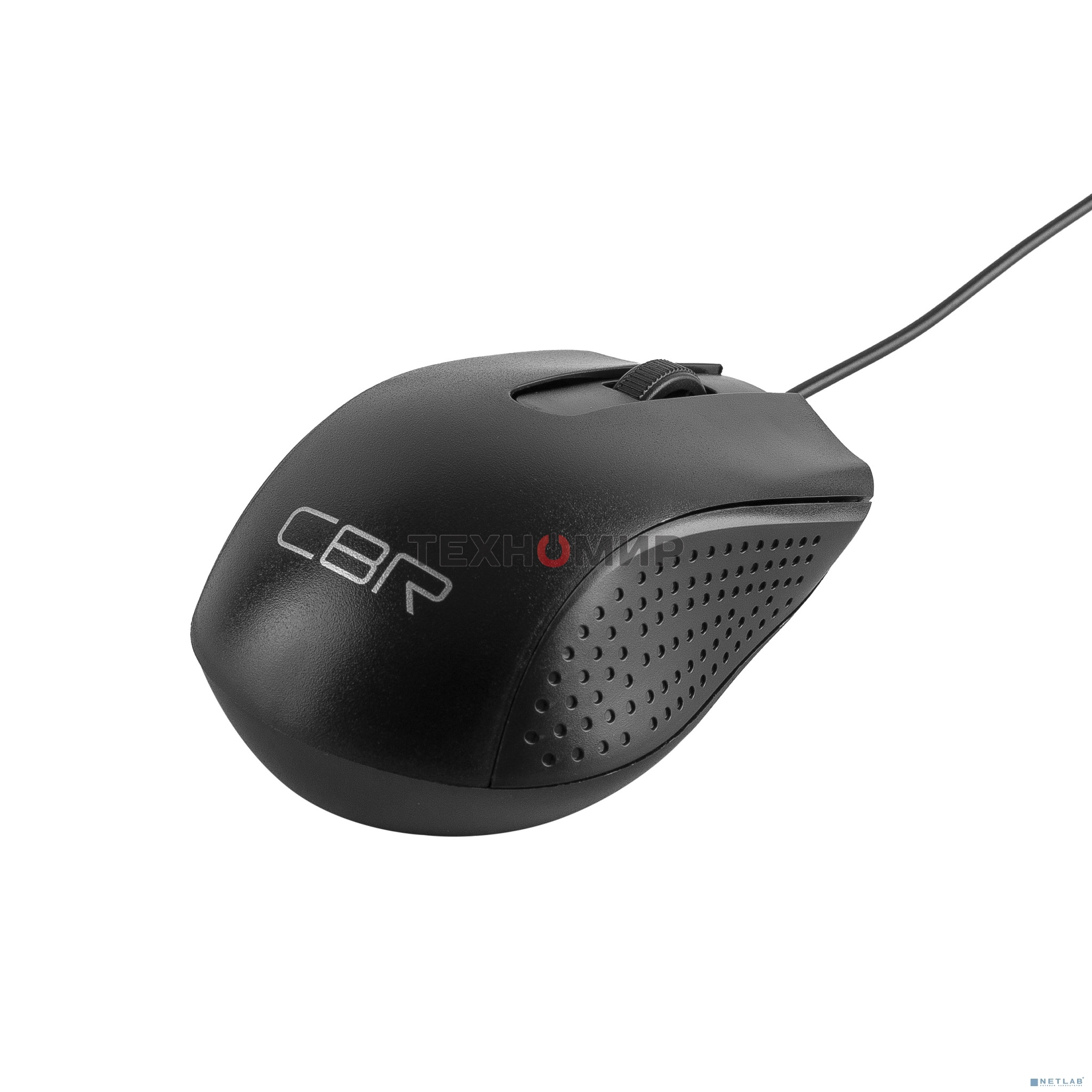Мышь проводная CBR CM 123 черный, 1000 dpi, USB, кнопки - 3