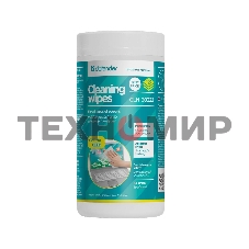 Чистящие салфетки Defender для экранов всех типов/нетканый материал/антистатик/туба/100 шт/Россия.