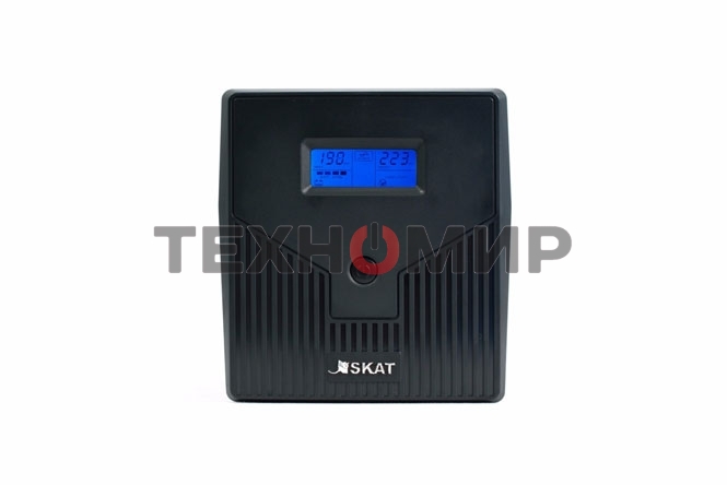 Источник бесперебойного питания SKAT-UPS 1000/600 ИБП 220В 600Вт 2 АКБ 7Ач внутр. меандр. стабилизация напряжения