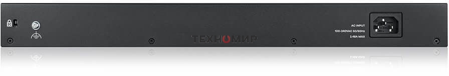 Kоммутатор Zyxel GS1900-48HPv2 Smart L2 PoE + switch, rack 19 