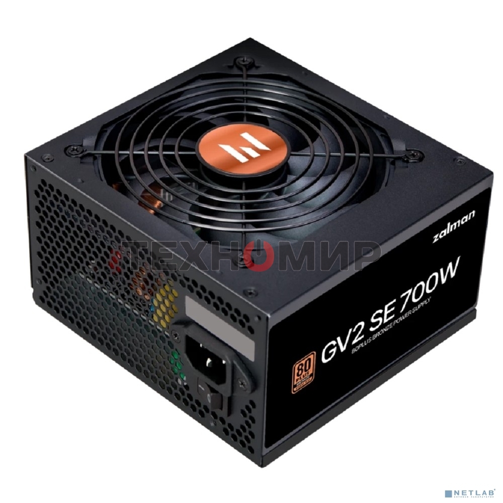 Блок питания Zalman ZM700-GV2SE 700 Вт, 80 PLUS BRONZE, 120 мм, немодульный, черный