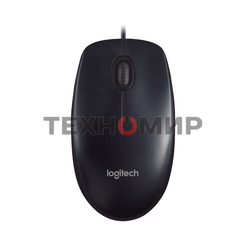 Мышь проводная Logitech M90 черный/серый, 1000 dpi, USB, кнопки - 3
